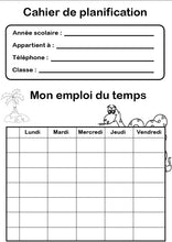 Charger l'image dans la galerie, Cahier de planification imprimé