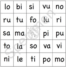 Charger l'image dans la galerie, Loto des syllabes format PDF