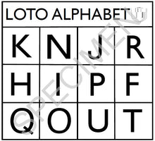 Charger l'image dans la galerie, Loto des lettres majuscules format PDF