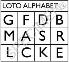 Charger l'image dans la galerie, Loto des lettres majuscules format PDF