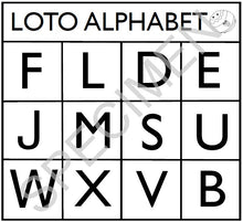 Charger l'image dans la galerie, Loto des lettres majuscules format PDF