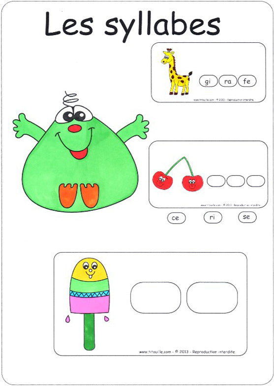 Le jeu des syllabes format PDF