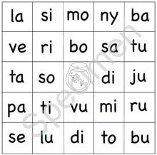 Charger l&#39;image dans la galerie, Loto des syllabes format PDF
