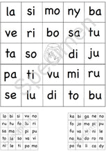 Charger l&#39;image dans la galerie, Loto des syllabes format PDF
