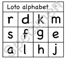 Charger l&#39;image dans la galerie, Loto alphabet lettres scriptes format PDF
