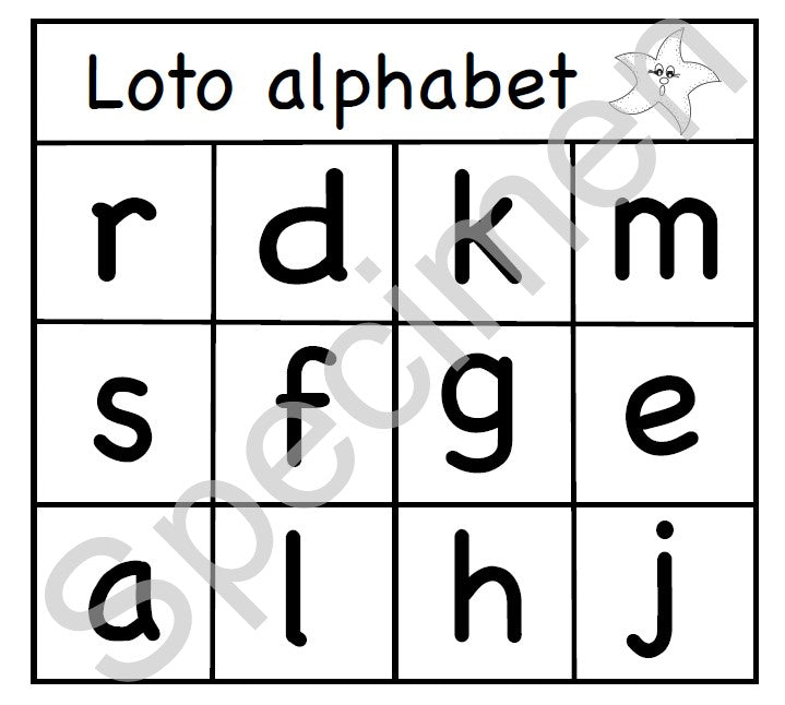 Loto Lettres Scriptes Ms | Loto Des Lettres Alphabet – MBOI