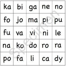 Charger l&#39;image dans la galerie, Loto des syllabes format PDF
